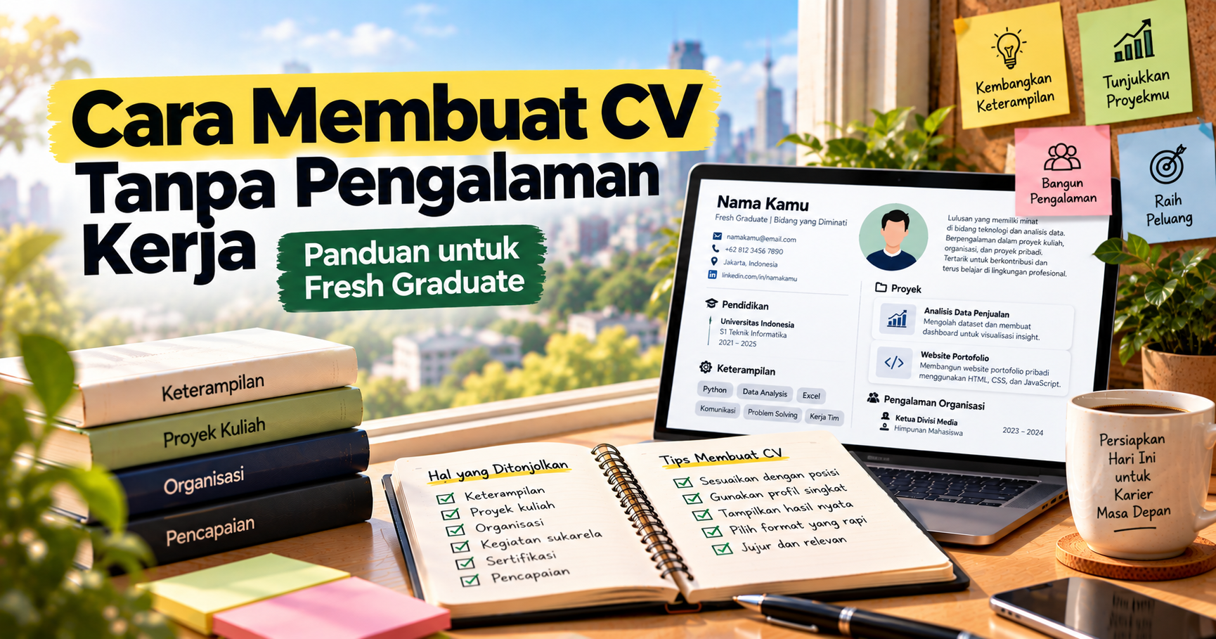 Cara Membuat CV Tanpa Pengalaman Kerja: Panduan untuk Fresh Graduate