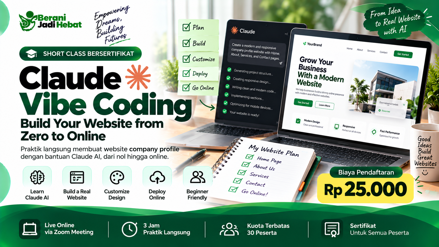 Claude Vibe Coding: Build Your Website from Zero to Online